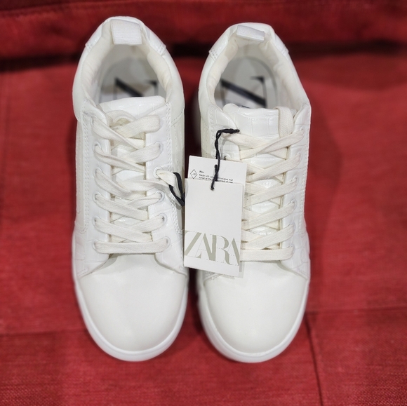 ZARA | White chunky platform sneakers | Size 38 - Picture 4 of 5